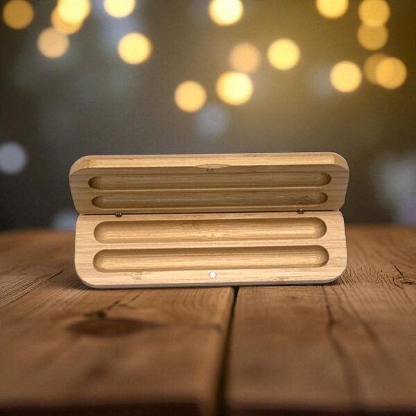 Boîte en bois avec 2 Stylo Personnalisable