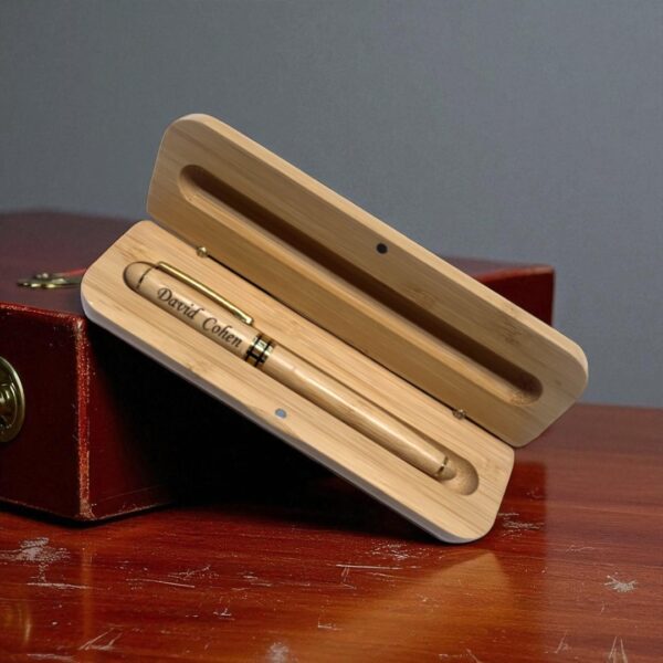 Boîte en bois avec Stylo Personnalisable