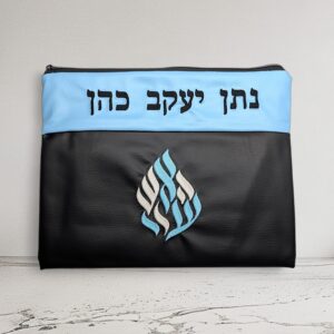 noir_breslev_talit Pochette Talit & Tefilin Breslev Personnalisable